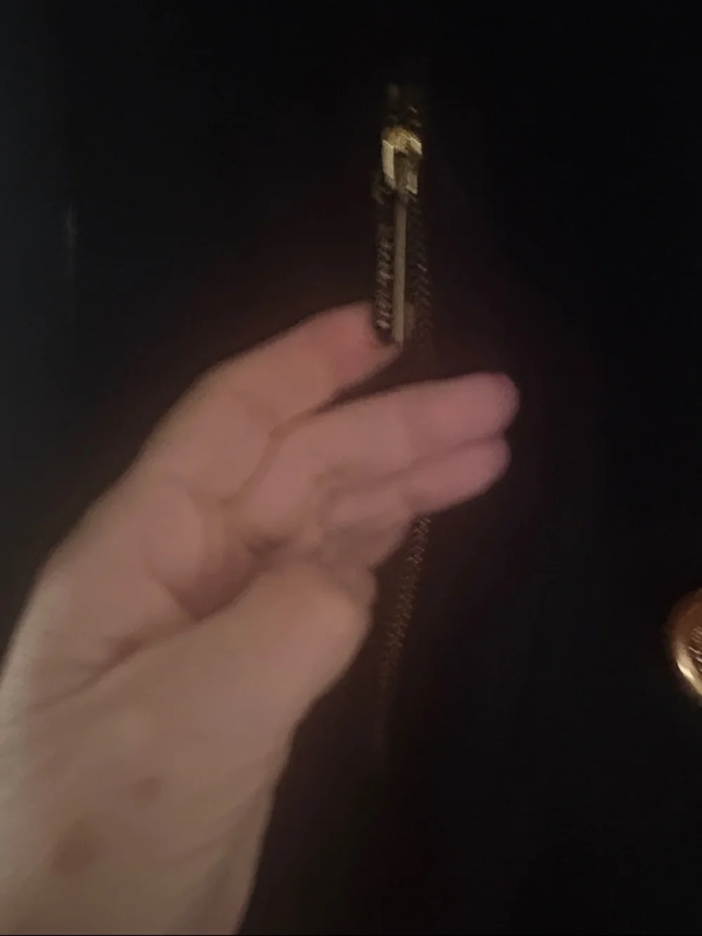 Michael Kors Black Double-Breasted Pea Coat with Gold Buttons - Picture 4 of 7